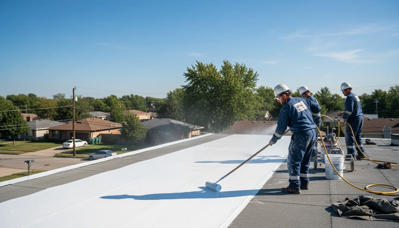 Commercial roof coating in Stockton, CA near me